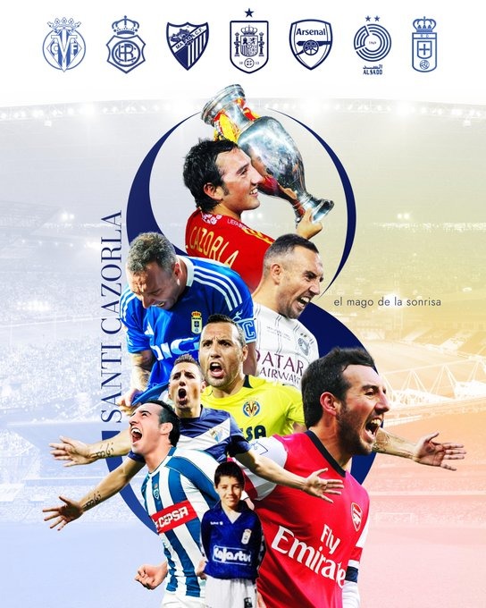 Santi Cazorla anuncia su retirada: "Hay historias que se quedan para siempre, como un 8, como el infinito"

