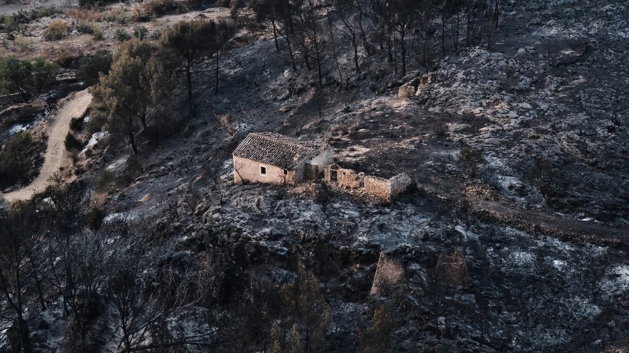 Una difícil vuelta a casa: los vecinos afectados por el incendio de Los Gallardos tratan de retomar sus vidas con problemas de luz y agua
